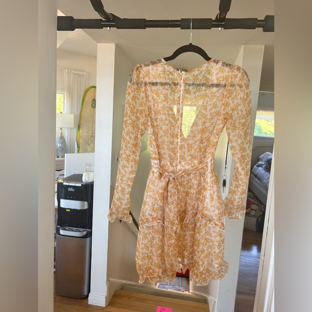 Santa + Secrets yellow long sleeve dress